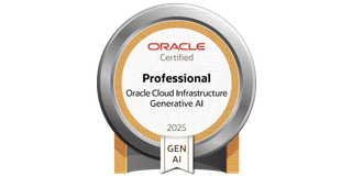 Oracle Cloud Infrastructure 2025 Certified Generative AI Professional